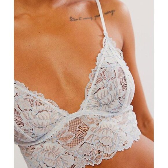 NWOT Free People Crossdye Everyday Lace Longline Bralette Set of 2 - Picture 5 of 6